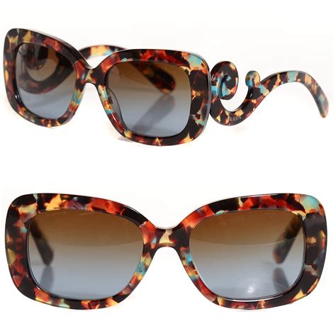 PRADA Baroque Sunglasses SPR 270 Tortoise Blue